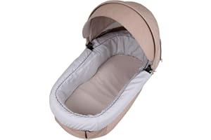 Tititnins® - Funda Capazo para Stokke Trailz/Crusi Pique Gris -Incluye Aperturas Asas Transporte- (100% Algodón)