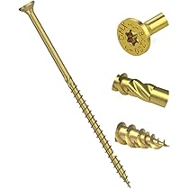 Viti A Testa Piatta Torx Per Legno - 100 Pezzi, 6x60mm, TX30 - Foto 4