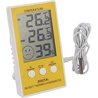 Thermometer für Min./Max. mit Hauptgerät-Hygrometer, für den Innen- und Außenbereich mit 1 m Kabel.