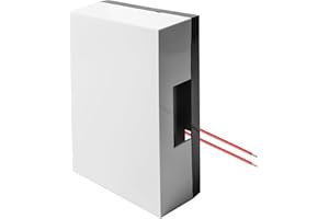 LEIKURVO Campanello per porta di casa, 220 V, campanello meccanico, 80-95 DB, 15 x 9,7 x 4,6 cm, doppio suono, campanello manuale, per hotel, appartamenti, uffici, casa