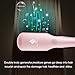 2-in 1 Ionic Hair Straightener Brush MCH Heating Hair Straightening Irons with Free Heat Resistant Glove and Temperature Lock Function (Golen Pink)