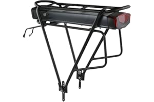 UPPCYCLE (3-7 giorni di arrivo) Batteria bici 36 V 17,5 Ah / 13 Ah (Includi caricatore) 500 W / 350 W / 200 W con luce a LED - Batteria agli ioni di litio per bici elettrica a 35 celle (con portapacchi posteriore)