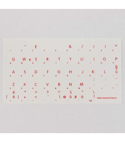 Adesivi Per Tastiera 58 Tasti, Caratteri Arabi Per Tastiera Francese (AZERTY), Etichette Pretagliate 11x13 Mm