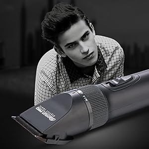 Woolala Professional Cordless Rechargeable Hair clippers for Adults and Kids Sound-off Hair Clips Set with 4 Combs Guide - Image 2