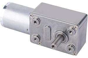 SHARAINN Getriebemotor, Micro DC 6V Schneckengetriebemotor mit Hohem Drehmoment Drehzahlminderungsmotor 5/10/20/25/30/40/50/100/150RPM DC Untersetzungsmotor(50RPM)