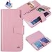 Produktbild Samsung Galaxy S6 Tasche, True Color® [Kartenhalter PRO] Premium Kunstleder Magnetverschluss Folio Tasche Handtasche Hülle Cover für das Galaxy S6 - Nude