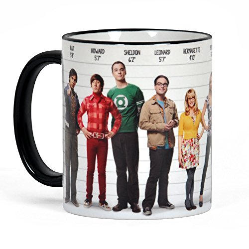 Elbenwald Big Bang Theory Taza de café, Contorno Impreso