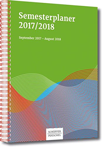 Price comparison product image Semesterplaner 2017 / 2018: September 2017 - August 2018