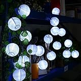 ☀Perfecta Decoración Para Jardín - 6 metros 30 LED Luz de Linternas son perfectas para la decoración de Jardín, en patio, balcón,fiesta de cumpleaños, celebración entre familiares y amigos.