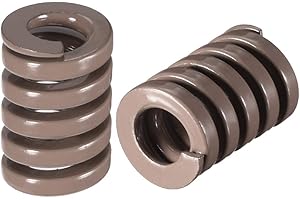 sourcing map Ressort de Compression Moule Estampage Spirale Charge Extra Lourde 14x20mm Long Marron 10Pcs