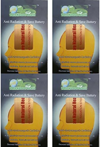 Pack of 4- Pure Natural Health Anti Radiation chip/sticker for mobiles/tablets/laptops/wifi