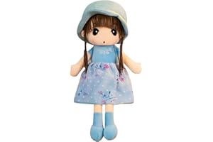 LICHENGTAI Muñecas de Trapo para Niñas, Felpa del Animal Relleno de los Juguetes, Peluches Niños Niñas Regalos, Fairy Tale Princess Ragdoll Toy para niña (45cm - Azul)