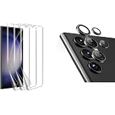 Nanospace Samsung Galaxy S23 Ultra Tam Kapatan Ekran Koruyucu Ve10D Arka Kamera Koruyucu (Siyah)
