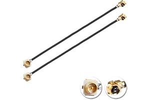 Vecys 2 PCS U.F.L1 Hane till U.F.L1 Honkabel 6" /15CM 1,13 mm Förlängningskabel med Låg Förlust
