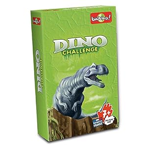 Bioviva- Juego de cartas Dino Challenge, Color verde (Asmodee DIN01)