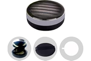Ericotry 15g 0.5oz Empty Air Cushion Puff Cace Luxurious Black Make-up Powder Container Travel Dressing Case with Sponge Powder Puff and Extra Inner Container for BB CC Liquid Foundation Cream
