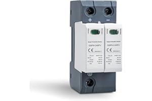 IGEYAPA 2P 40KA 600VDC Scaricatore di Sovratensione per Corrente Continua, GSP9-C40 Dispositivo di Protezione Contro Sovratensioni e Fulmini, Adatto a Fotovoltaici e Circuiti Domestici a Basso Tensione
