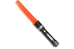 EUROXANTY Linterna LED recargable alta potencia SOS | Linterna para dirigir el tráfico | Cono pirulo color naranja | 1 unidad