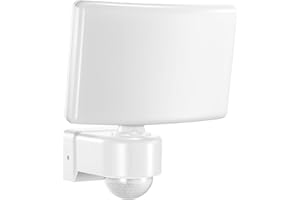 Adviti TOS LED 30W Projecteur Exterieur LED avec Detecteur de Mouvement Exterieur PIR 2200lm IP65 4000K (Blanc)