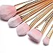 VONISA 7pcs Soft Makeup Brushes Sets-Professional Kabuki Make Up Brush Set-Face Foundation Eye Cosmetic Brush Kit-Contour Make Up Brushes-Makeup Brush Cleaner with Makeup Sponge Puff+ Cleaning Egg