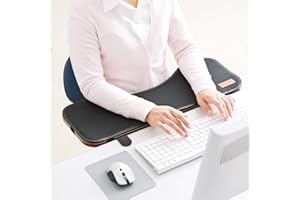 SK Studio supporto ergonomico per tastiera, supporto da polso con tappetino per mouse, da mettere sotto la scrivania, estensione per piccole scrivanie