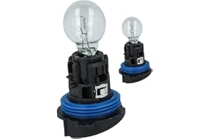 CARALL 2 pièces d’ampoules de voiture 12V, feux de croisement, feux de route, phares antibrouillard, etc. (HP24W 12V 24W)