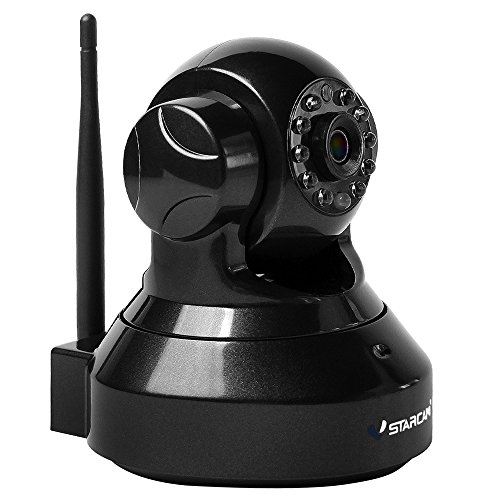 VStarcam C37S Cámara IP WiFi de Vigilancia Interior HD 1080P con Detección Movimiento Visión Nocturna, Micrófono Altavoz y Visión Nocturna para el Hogar/Bebé/Mascotas (Negro)