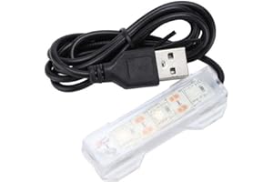 Fopytu Luce D'acquario a Led, Mini Serbatoio Di Pesce Usb a Led Impermeabile Light Underwater Per Aquarium Fish Green Green Plant Micro Paesaggio