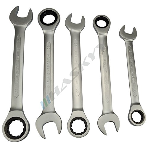 Ratschenschlüssel Ring Maul Ratsche Schlüssel Satz 8-32mm Werkzeug Set 13 tlg - 5