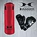 Produktbild Hammer Handschuhe Boxset Fight, rot/schwarz, 80 cm, 92074