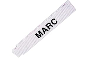 EUROFOTO Zollstock mit Namen Marc für Männer | Hochwertiges Marken-Metermaß | Glieder-Maßstab mit Namen bedruckt | Viele Namen zur Auswahl