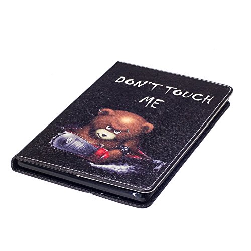 Für Fire HD 8 Hülle,SKYXD Leder Klappbar PU Folio Klappbar Schutzhülle [Auto Schlaf/Wach Funktion] Standfunktion Magnet Klapphülle Zubehör Handy Tasche für Amazon Fire HD 8 (6. Generation – 2016 Modell) Case Bookstyle Flip Leather Cover – Bär Don’t Touch - 6