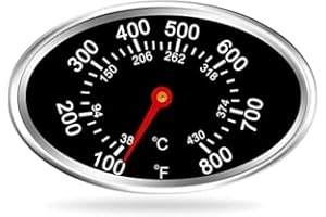 ZHHUOC Grill Lid Thermometer Heat Indicator Replacement for Grill Master Nexgrill, BBQ Temperature Gauge Replacement Parts for Nexgrill, Outdoor Cooking Tools