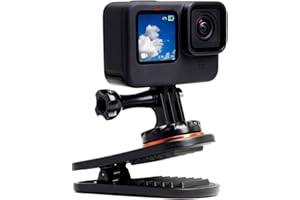 MAXCAM Soporte Giratorio para Mochila Compatible con GoPro Hero9/8/7/6/5, Session, dji Osmo Action, Insta360 One R/X