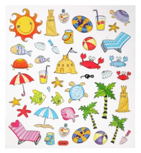 Hobby Design Sticker * Sommer - Urlaub - Strand - Meer * Aufkleber