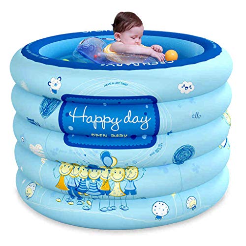 Preisvergleich Produktbild Baby Reise Aufblasbare Badewanne Kinder Weiche Badewanne Aufblasbare Anti-rutschigen Schwimmbad Faltbare Reise Air Shower Becken Sitz Bäder Große Größe (Für 0-3 Jahre) + Luftpumpe