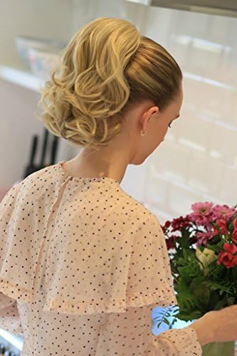 Stranded hair short curly clip in ponytail hairpiece extension Various colours, 60 Lily of the valley
