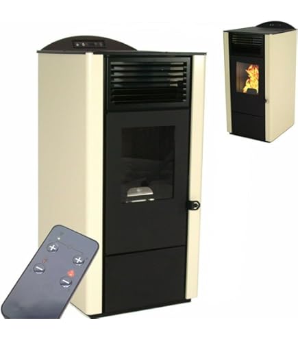 EIDER BIOMASA Pelletofen Power 8 Plus - 8,74 KW Kompaktofen A+ Für Bis 150m³