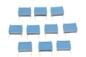 Dekaim Condensador, 10Pcs Condensador De Cocina De InduccióN Condensador De Plomo Radial 0.33Uf 630V Ac 1200V Dc, ComúNmente Utilizado En Condensadores EléCtricos De Circuitos De Alto Voltaje.