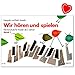 Produktbild Wir hören und SpielenBand 1 - Klavierschule für Kinder ab 3 Jahren von Ruth und Naoyuki Taneda mit bunter herzförmiger Notenklammer