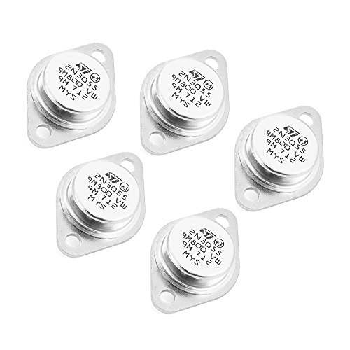 XCSOURCE 5Stk 2N3055 TO-3 NPN AF Amp Audio Leistungstransistor Metallgehäuse 15A / 60V / 115W TE507 - 2