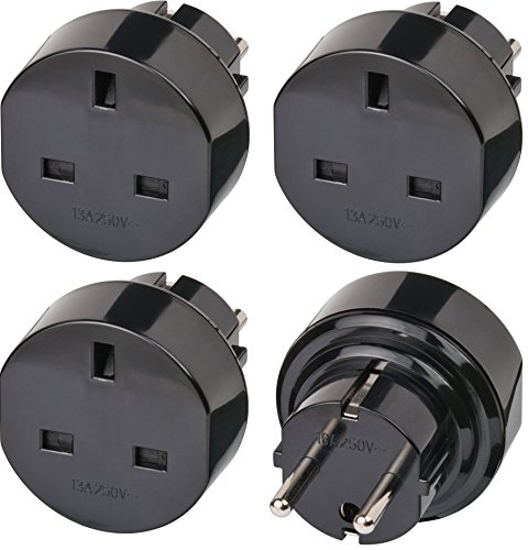 Preisvergleich Produktbild Brennenstuhl Schutzkontakt Reiseadapter (13 A, 250 V) (4er-Pack)