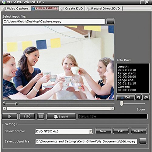 Rybozen Convertidor de audio video USB 2 0 Digitalice y edite video desde cualquier fuente anal  gica incluyendo VCR DVD VCR