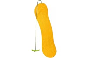 MARMAT Planche de luge en forme de snowboard pour enfant, 77 cm, plastique avec poignée en plastique