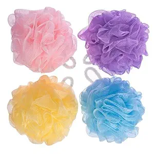 GT Gloptook Bath Shower Soft Rount Loofah Sponge Pack of 4