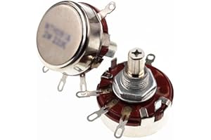 EZQNIRK 5PCS WTH118-1A 2W Rotary Potentiometer,500K Ohm