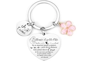 XQXQXZ Cadeau Petite Fille Mamie cadeau d'une mamie à sa petite fille cadeau mamie anniversaire cadeau mamie personnalisé cadeau mamie noel