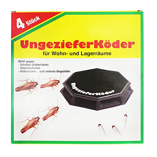 COM-FOUR® 8x Ungezieferköder-Dosen, zur zuverlässigen Ungezieferbekämpfung - 2