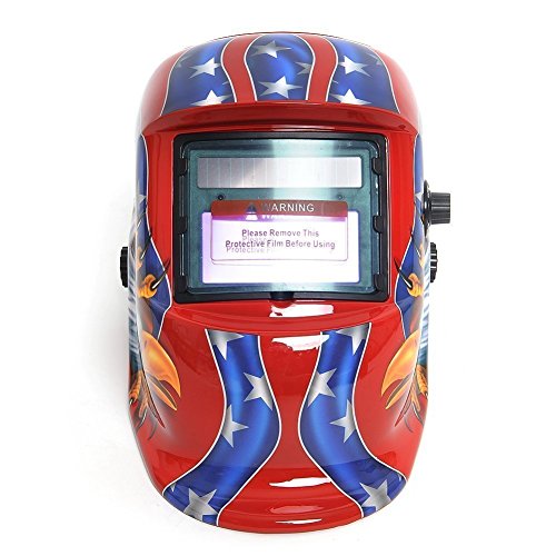 Adler Muster Schweisshelm – TOOGOO(R)Solar Auto Verdunkelung Schweisshelm Tig Mig-Lichtbogenschweisser Maske Maske Schleifen (Adler) - 3