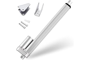 DCHOUSE Actuador lineal máximo 1000 N 450 mm - Motor DC 12 V - Actuador de tecnología lineal para aplicaciones electrónicas, médicas, eléctricas y automatización